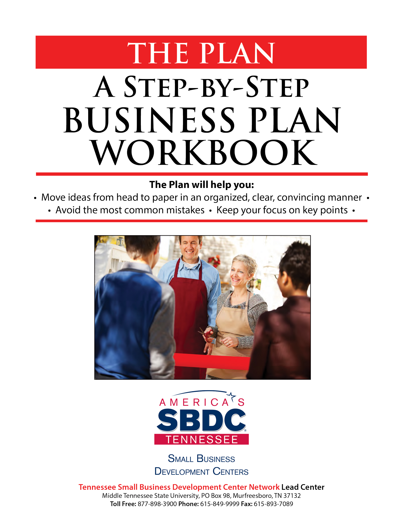 The Plan: Business Planning Workbook Cover Page