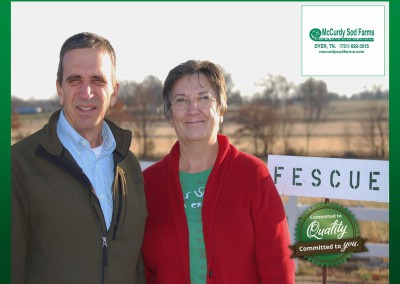 Bob and Suzanne McCurdy of McCurdy Sod Farms