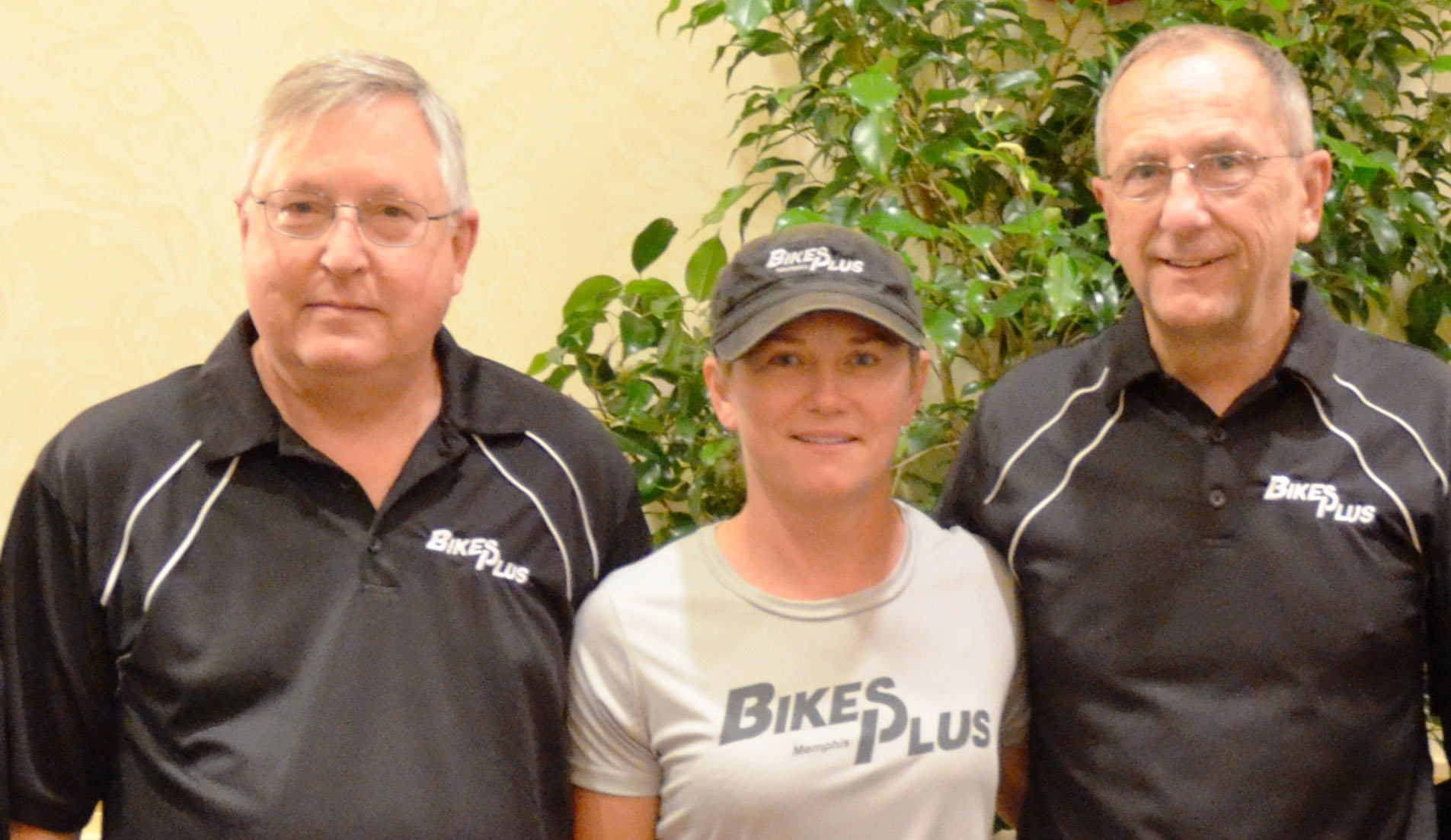 Steve Malogorski, Glenn Hixson, and Karen Malogorski of Bikes Plus