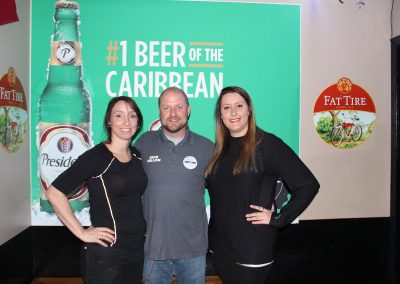 Rick and Renee Dillon and Megan Hines of Hops and Barley